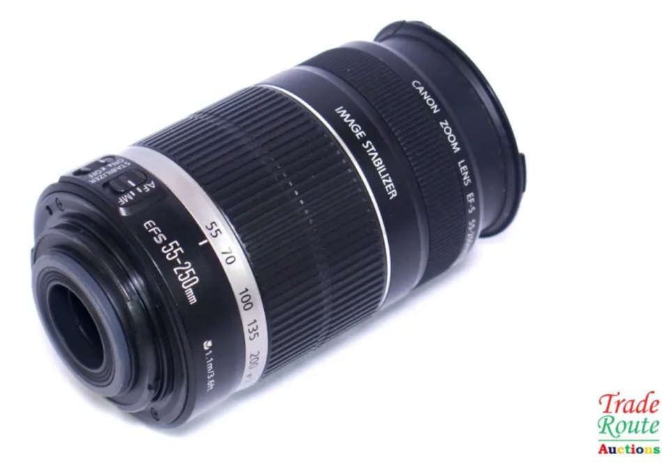 Canon EF-S 55-250m IS (Image Stabilizer)  Lens for Canon DSLR Cameras